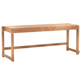 Bench 01, bruin hout