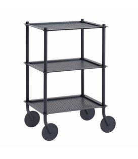 Muuto - Flow Trolley Blauw-grijs, 3 laags