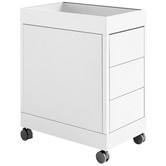 Hay - NO Trolley B 3 drawers - tray top - lock