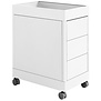 Hay - NO Trolley B 3 drawers - tray top - lock