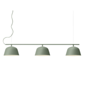 Ambit Rail pendant lamp dusty green
