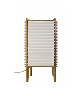 Bee Hive Table Lamp small paper, light oak