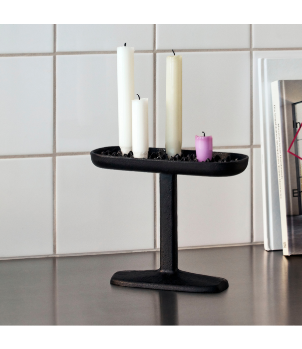 Hay  Hay - Fonte candleholder Large black