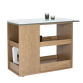 Asplund: Remy Serving trolley oak - white Carrara marble top