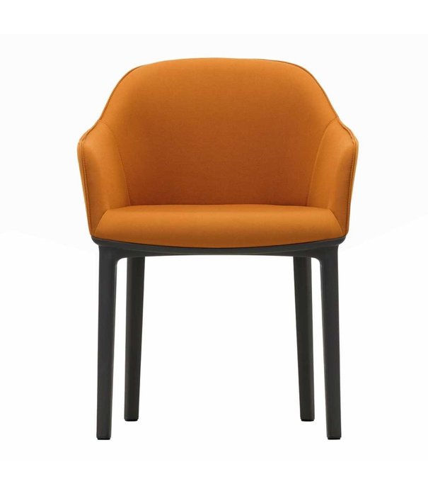 Vitra  Softshell Dining Armchair upholstered, basic dark base