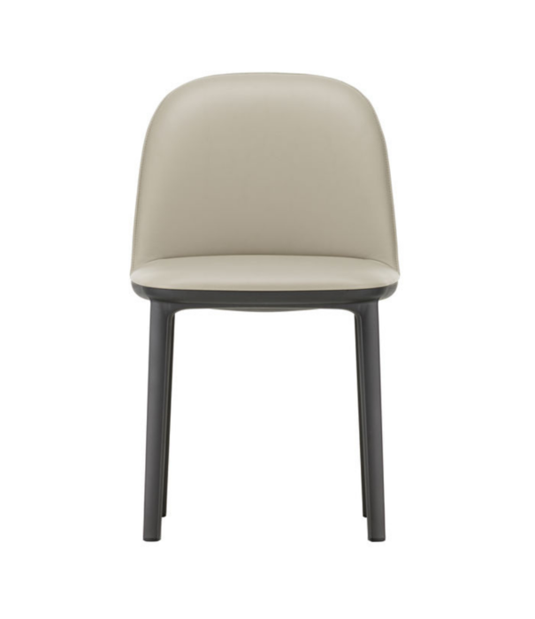 Vitra  Vitra - Softshell side stoel gestoffeerd - zwarte poten