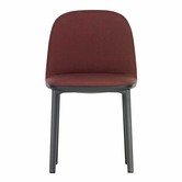 Vitra - Softshell side stoel gestoffeerd - zwarte poten