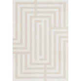 Layered - 60S Geo Letters rug oatmeal