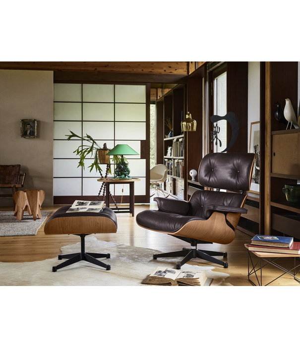 Vitra  Vitra - Eames lounge chair ottoman, zwart essenhout