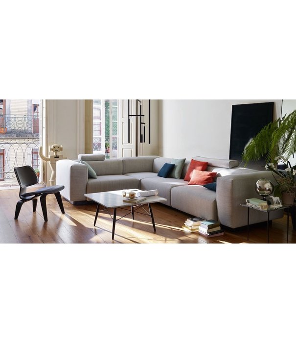 Vitra  Vitra  Eames Coffee Table Carrara marble, black ash