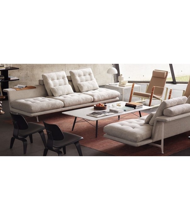 Vitra  Vitra Eames Coffee Table Carrara marble, honey ash