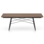 Vitra - Eames Coffee Table rechthoek - walnoot - zwart essen