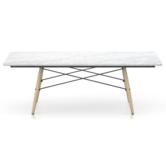 Vitra Eames Coffee Table Carrara marble, honey ash