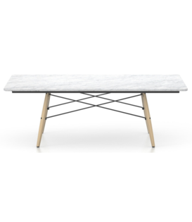Vitra Eames Salontafel Carrara marmer, honing essen 114 x 76