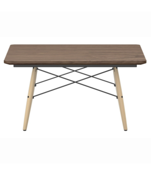Vitra Eames Coffee Table walnut, honey ash 76 x 76