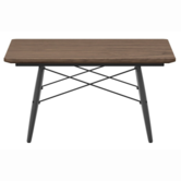 Vitra - Eames Coffee Table square - walnut - black ash 76 x 76