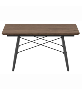 Vitra Eames Coffee Table walnut, black ash 76 x 76