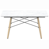 Vitra Eames Salontafel Carrara marmer, honing essen