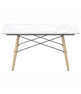 Vitra - Eames salontafel wit marmer, honing essen 76 x 76