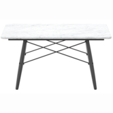 Vitra - Eames Coffee Table square - marble top - black ash