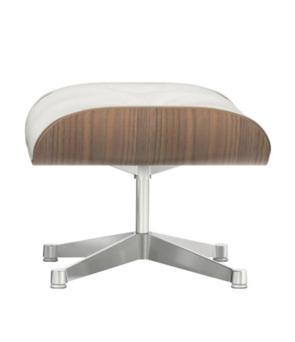 Vitra  Vitra - Eames lounge chair ottoman walnoot, white edition