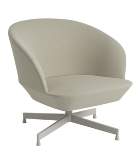 Muuto - Oslo lounge chair Vidar 146 - grey swivel