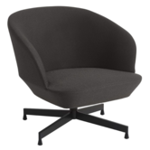 Muuto - Oslo lounge stoel Ocean 50 - swivel zwart