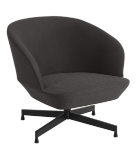 Oslo Lounge Stoel Ocean 50, swivel zwart