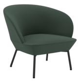 Muuto - Oslo lounge stoel Twill Weave 990 - poten zwart
