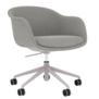 Muuto - Fiber Conference Armchair / Swivel Base w. Gas Lift, Castors and Tilt