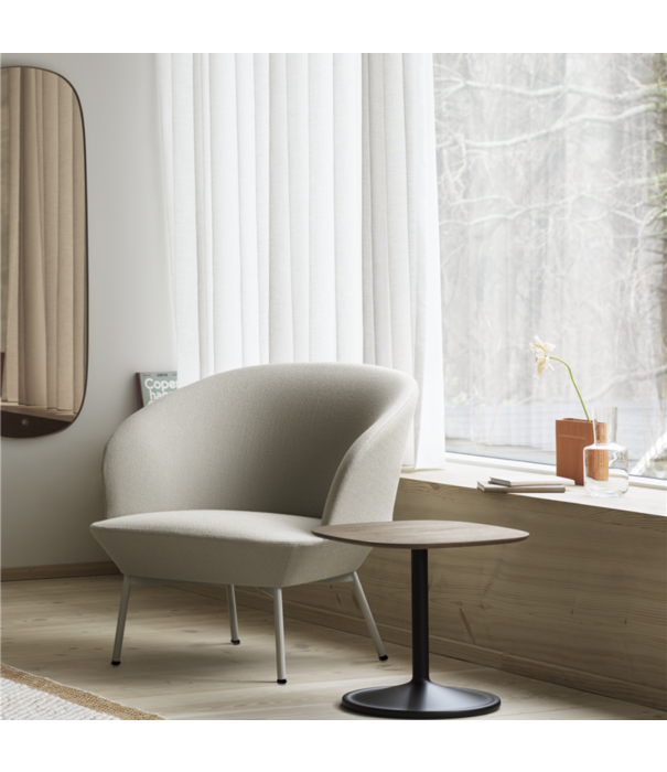 Muuto  Muuto - Oslo lounge stoel Fiord 422 - swivel grijs