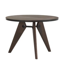 Vitra - Gueridon eettafel massief donker eiken