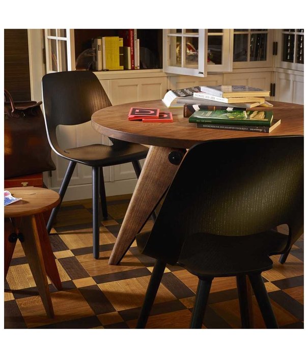 Vitra  Vitra - Gueridon dining table dark oak