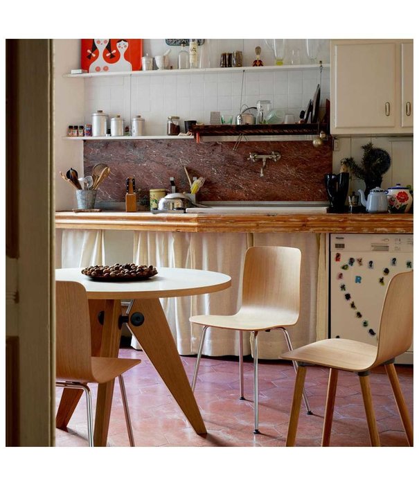 Vitra  Gueridon Dining Table solid oiled oak