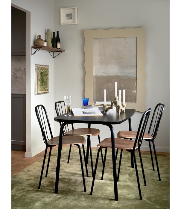 Maze  Maze  Same Dining Chair walnut, black