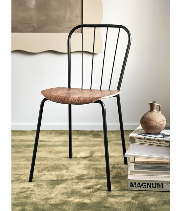 Maze  Maze  Same Dining Chair walnut, black