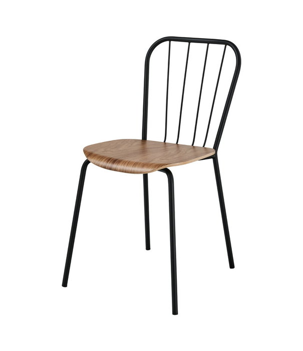 Maze  Maze - Same chair black - walnut seat