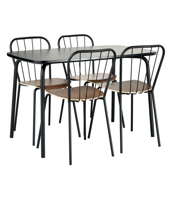 Maze  Maze  Same Dining Chair walnut, black