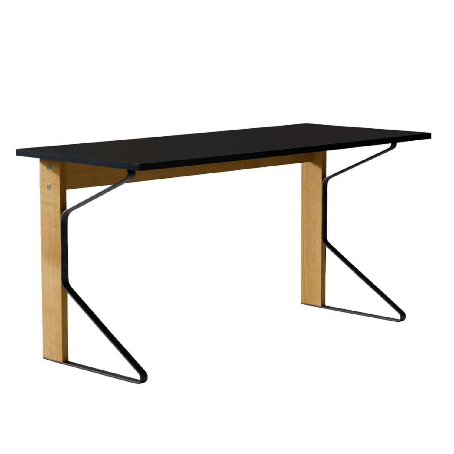 Kaari desk REB 005 oak - black HPL - NORDIC NEW