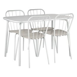 MAZE  Same tafel en stoelen set wit - wit