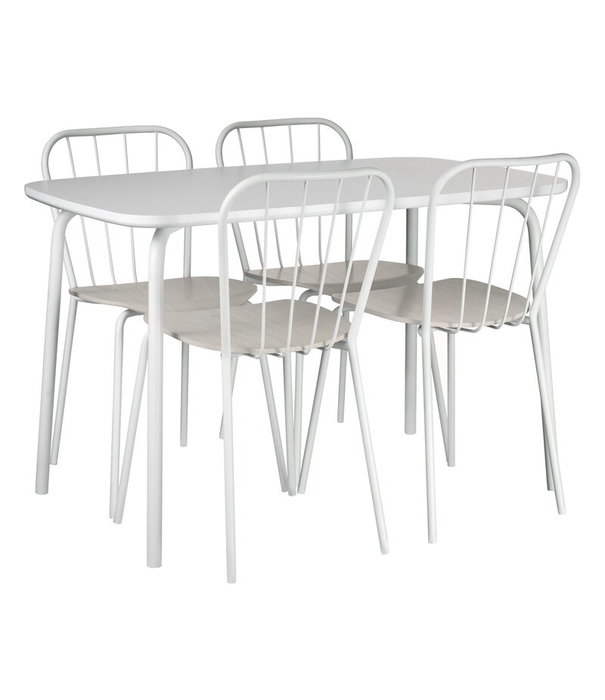 Maze  Maze - Same tafel en stoelen set wit - wit