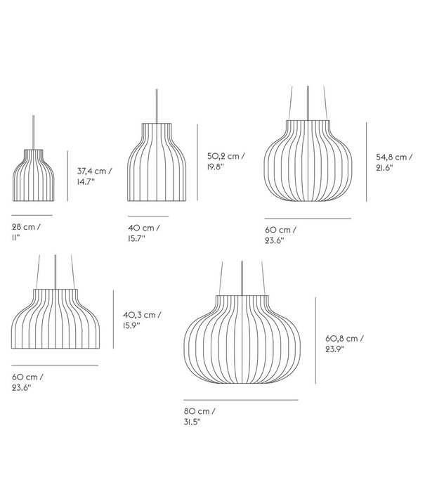 Muuto  Muuto Strand closed pendant lamp