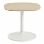 Muuto - Soft Side Table oiled oak, off white base 45 x 45