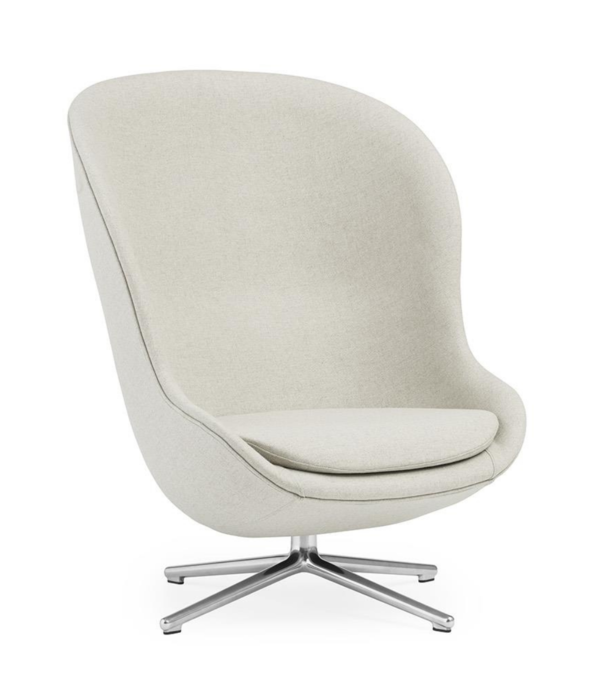 Normann Copenhagen  Normann Copenhagen - Hyg lounge chair high - swivel aluminium