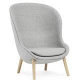 Hyg Lounge Chair high back, oak legs