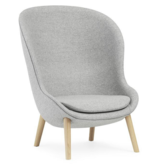 Normann Copenhagen - Hyg lounge chair high - oak base