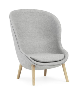 Hyg Lounge Chair high back, oak legs
