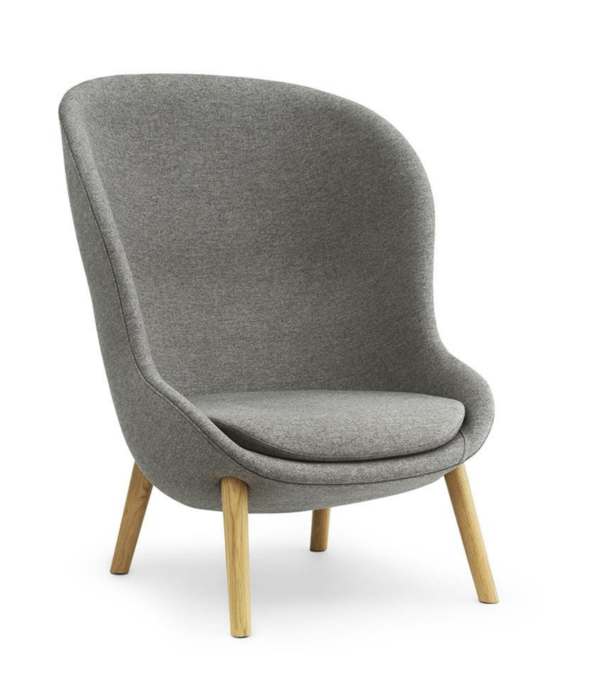 Normann Copenhagen  Normann Copenhagen - Hyg lounge chair high - oak base