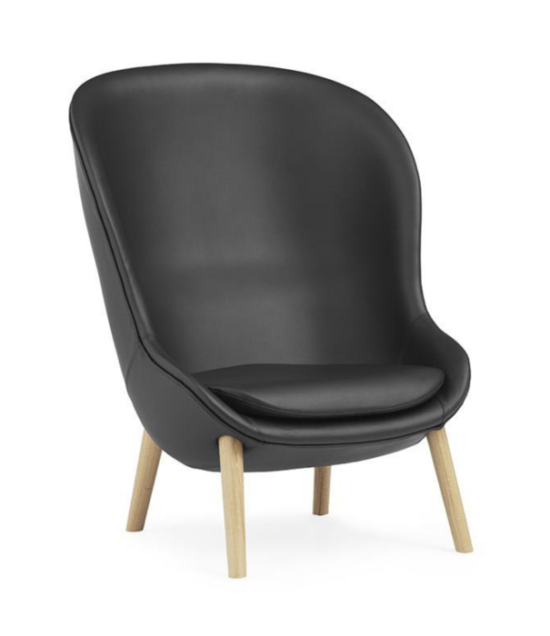 Normann Copenhagen  Hyg Lounge Chair high back, oak legs