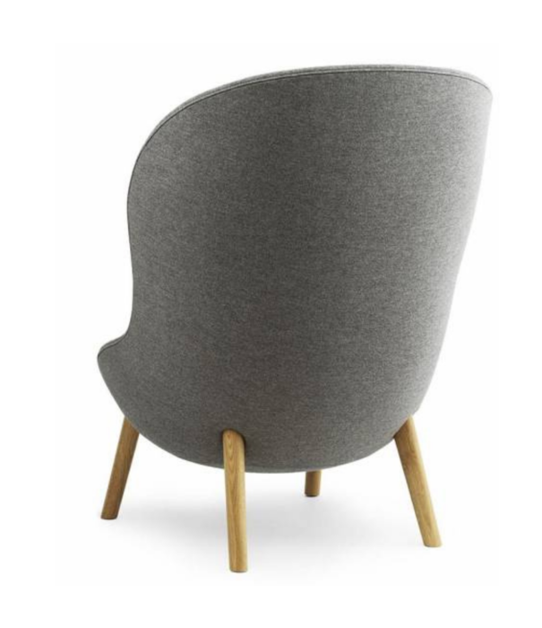 Normann Copenhagen  Normann Copenhagen - Hyg lounge chair high - oak base